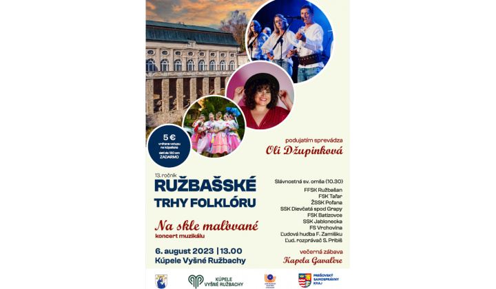 Ružbašské trhy folklóru - 6.8.2023