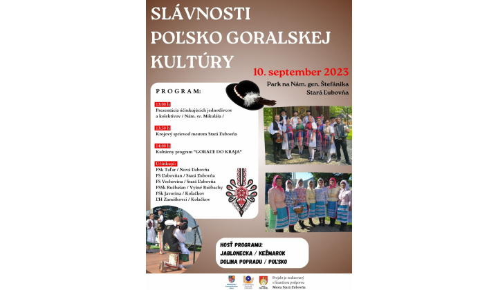 Slávnosti Poľsko-goralskej kultúry -10. 9. 2023 - Stará Ľubovňa