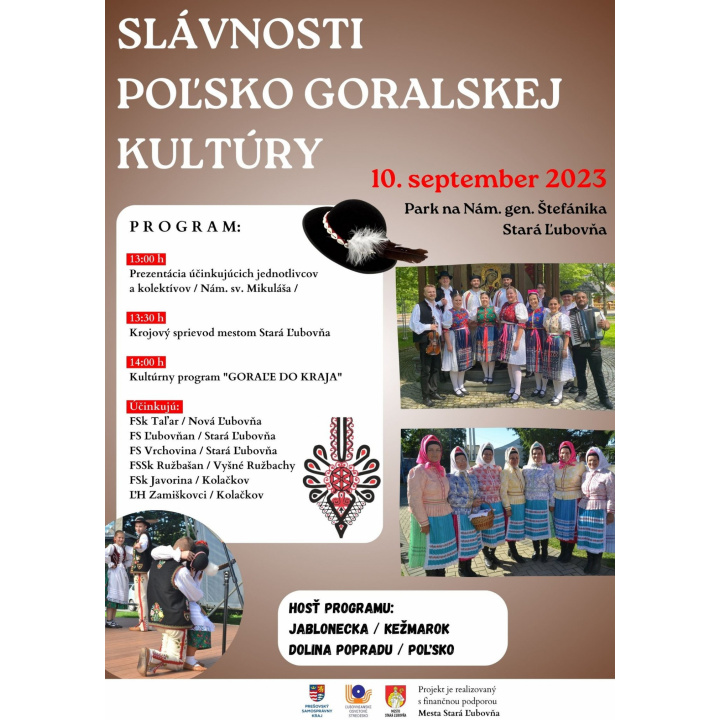 Slávnosti Poľsko-goralskej kultúry -10. 9. 2023 - Stará Ľubovňa