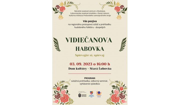 Vidiečanova Habovka - ’’Spievajže si spievaj’’ - 3.9.2023