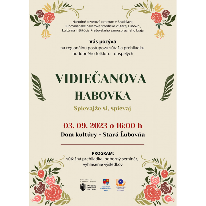 Vidiečanova Habovka - ’’Spievajže si spievaj’’ - 3.9.2023
